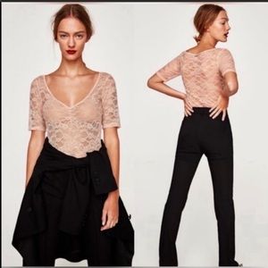 NWT Zara Lace Bodysuit